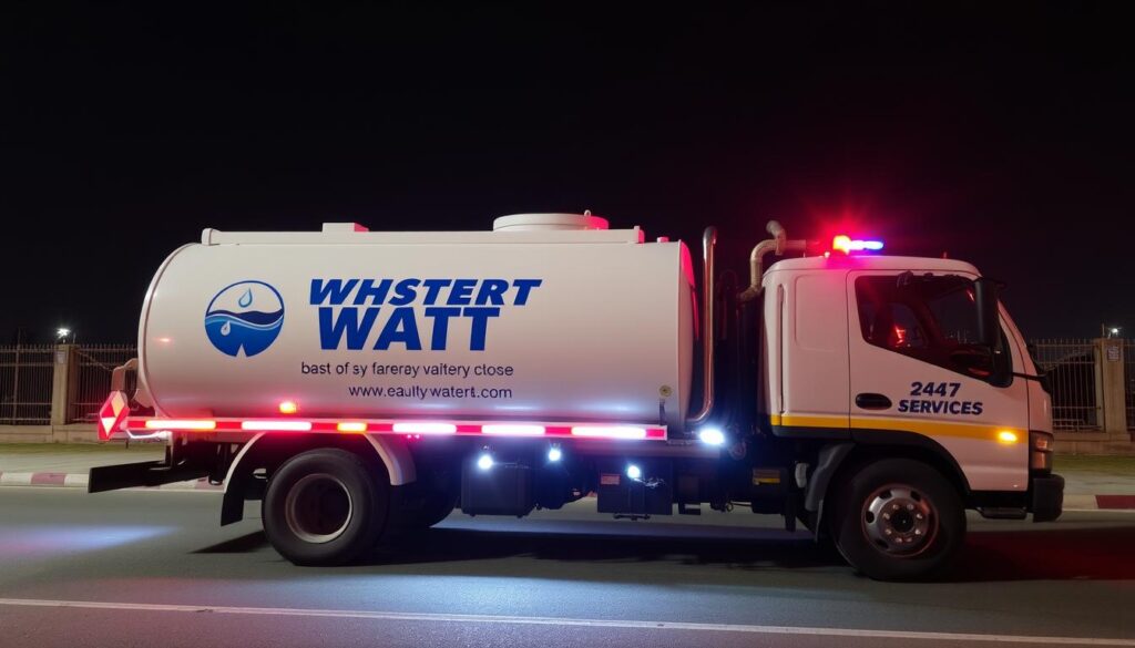 تنكر مياه لتعبئة المسابح